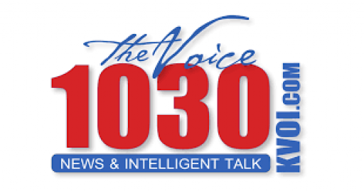 Solomon Yue and Kym Kettler-Paddock on talk radio KVOI